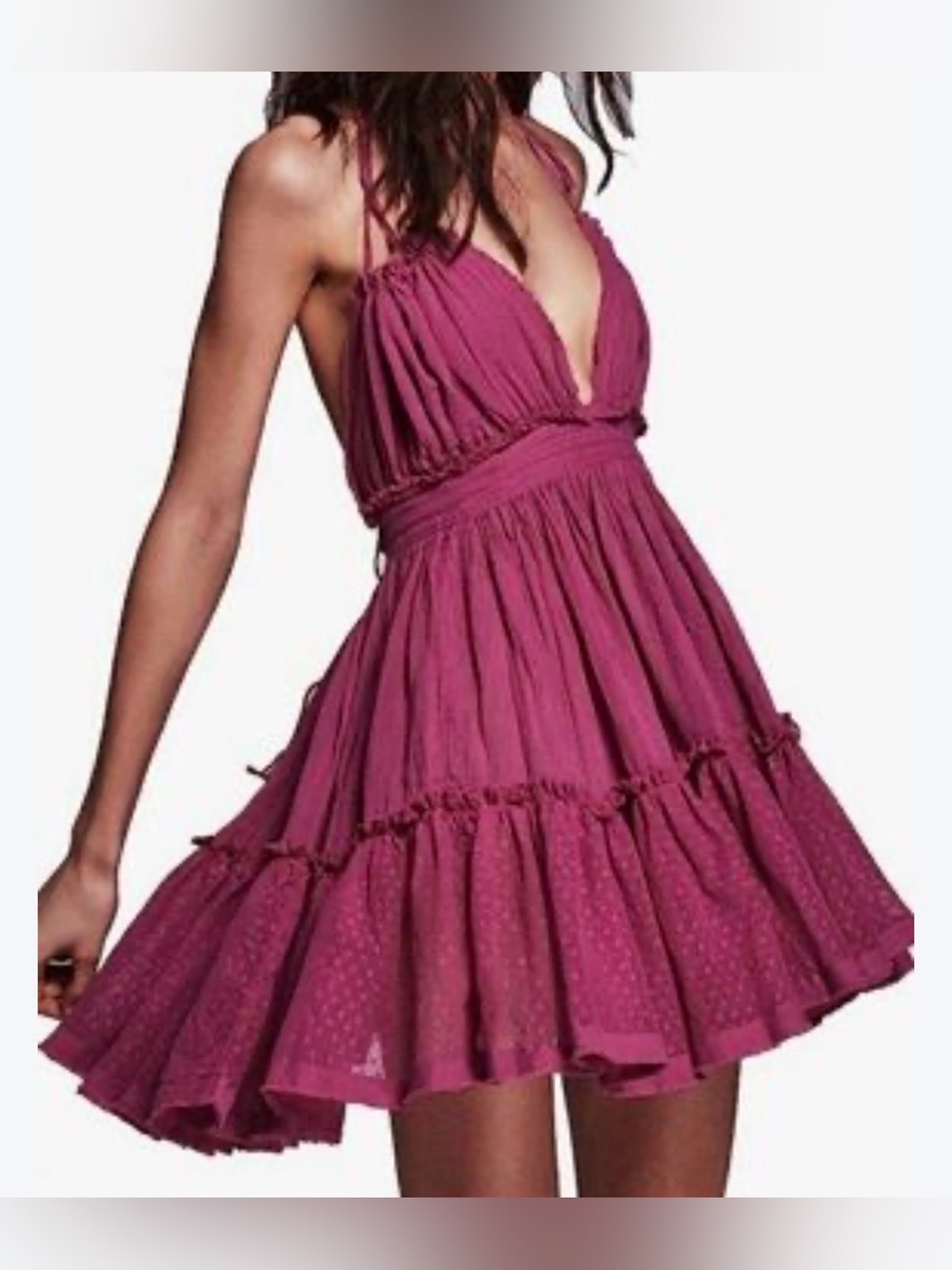 Free People 100 Degree Ruffle Mini Dress